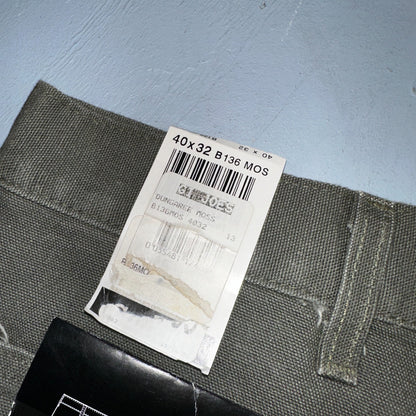 Carhartt NWT VTG Double Knee Carpenter Pants Y2K B01 B136 MOS Green 40x32 DS