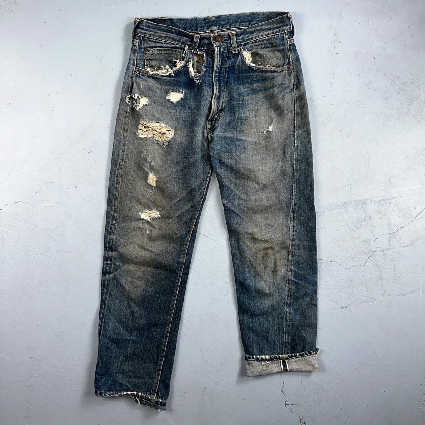 Levis 505 Big E Vintage 60s Redline Selvedge USA XX 1960s Jeans 501 Act 28x26