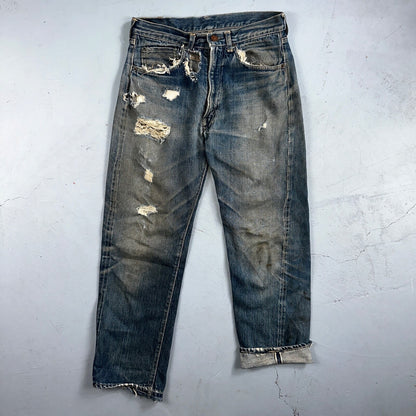 Levis 505 Big E Vintage 60s Redline Selvedge USA XX 1960s Jeans 501 Act 28x26
