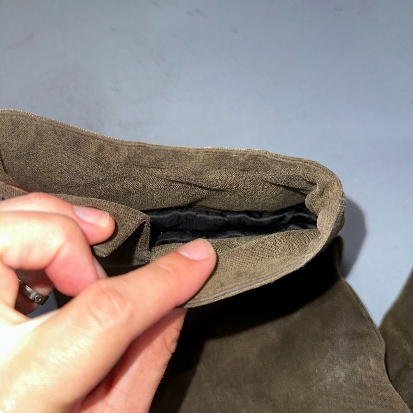 Outback Trading Waxed Canvas Fleece Lined Oilskin Jackhammer Jacket Mens XL