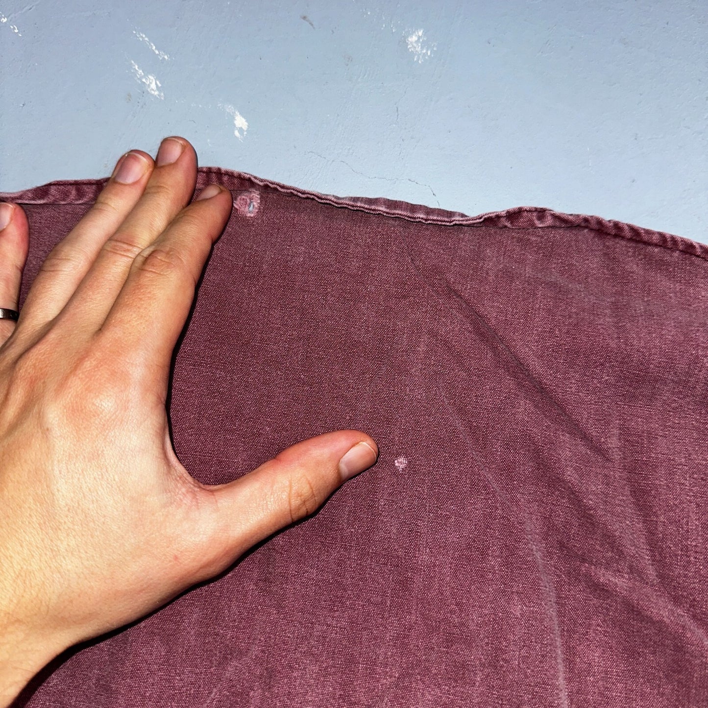 Carhartt Vintage Shirt Mens M Purple Maroon Rugged Outdoor Wear Button 90s