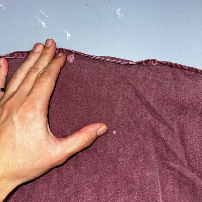 Carhartt Vintage Shirt Mens M Purple Maroon Rugged Outdoor Wear Button 90s