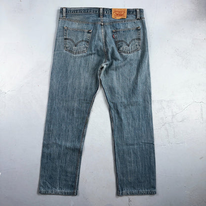 Levis 501 Vintage Y2K XX Straight Leg Jeans Blue Med Wash 38x36 Act 37x29