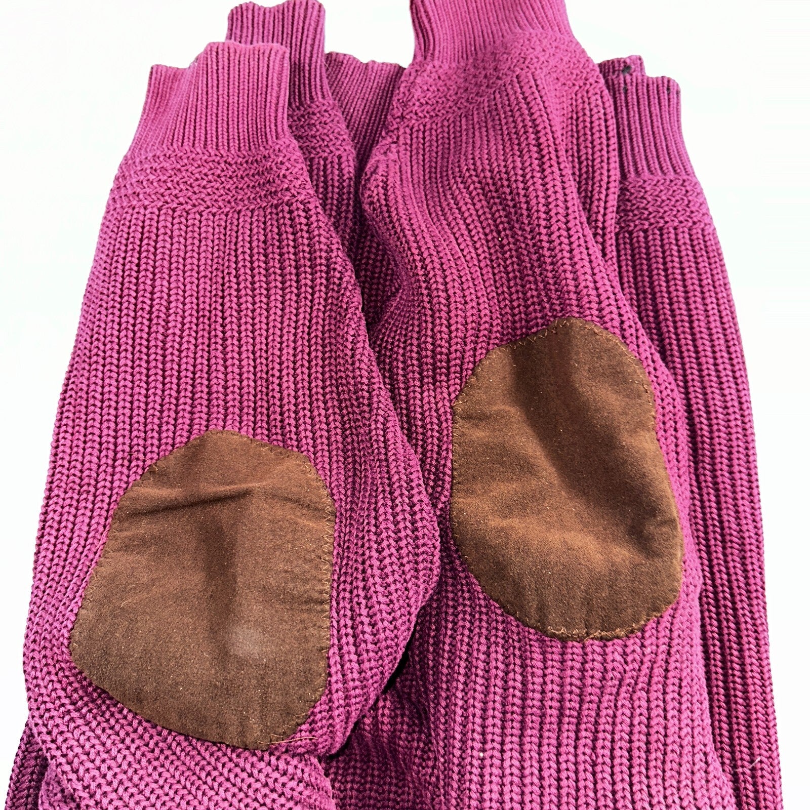 Eddie Bauer VTG 80s Sweater Mens Large Maroon Knit Henley Pullover Outdoor