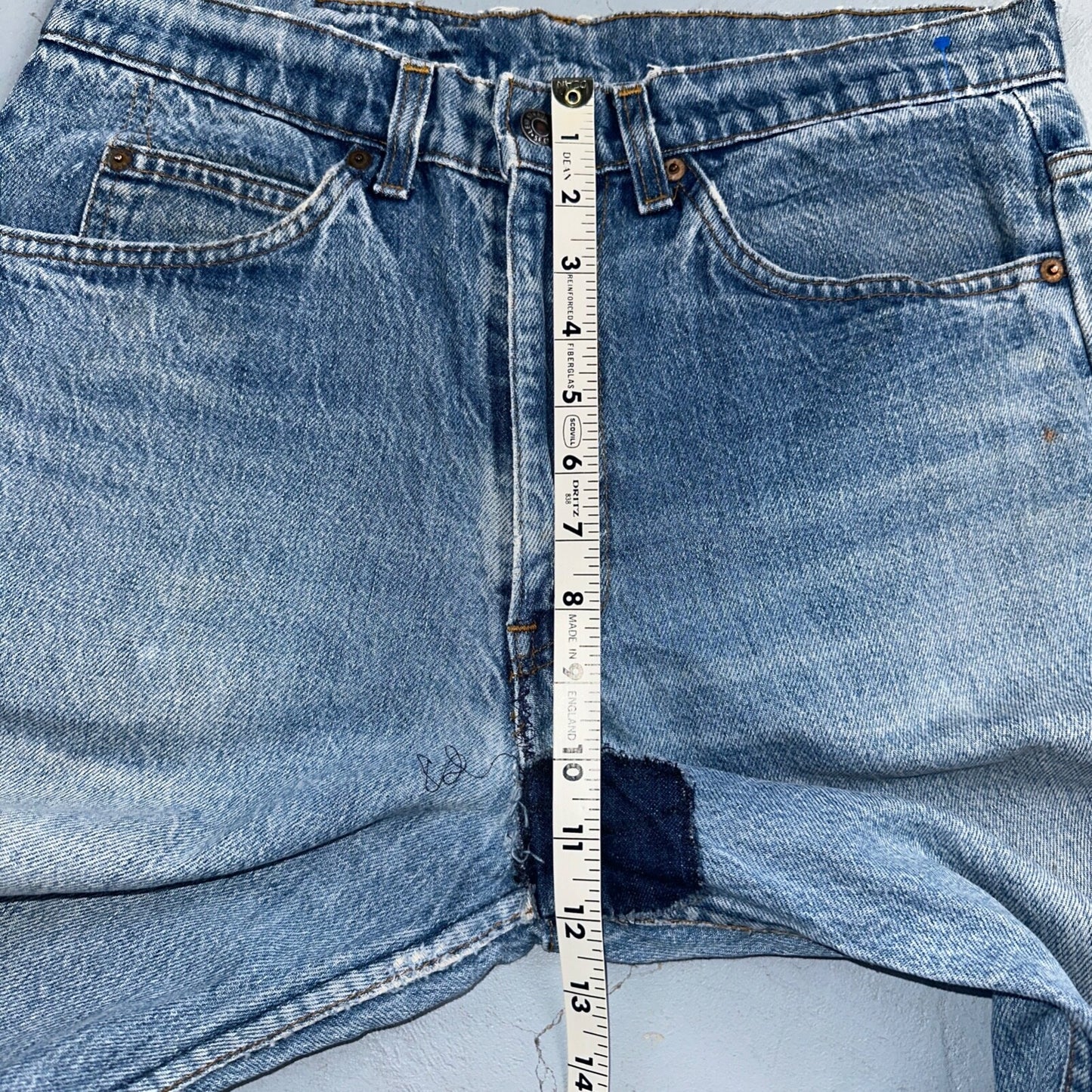 Levis 517 Vintage 80s USA Orange Tab Bootcut Flare Blue Worn Jeans Act 32x34