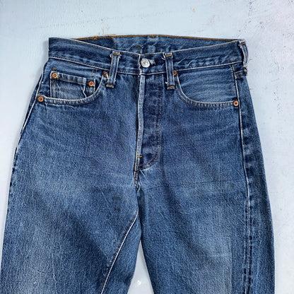 Levis 501 Vintage 80s Redline Selvedge USA XX Jeans Med Wash 28x36 Act 27x32