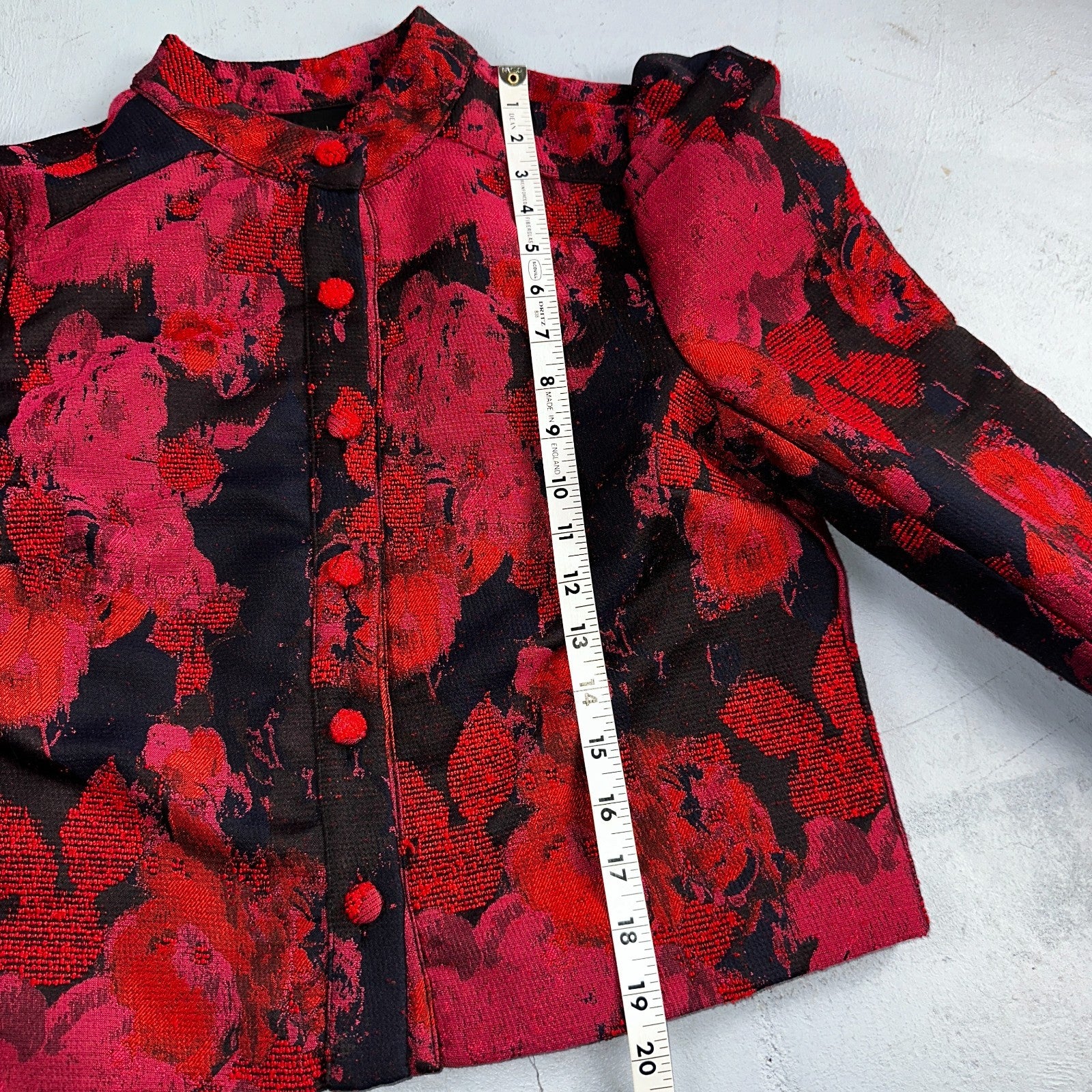 House Of Harlow 1960 Jacket Women Red Cropped REVOLVE Silvio Top Floral M