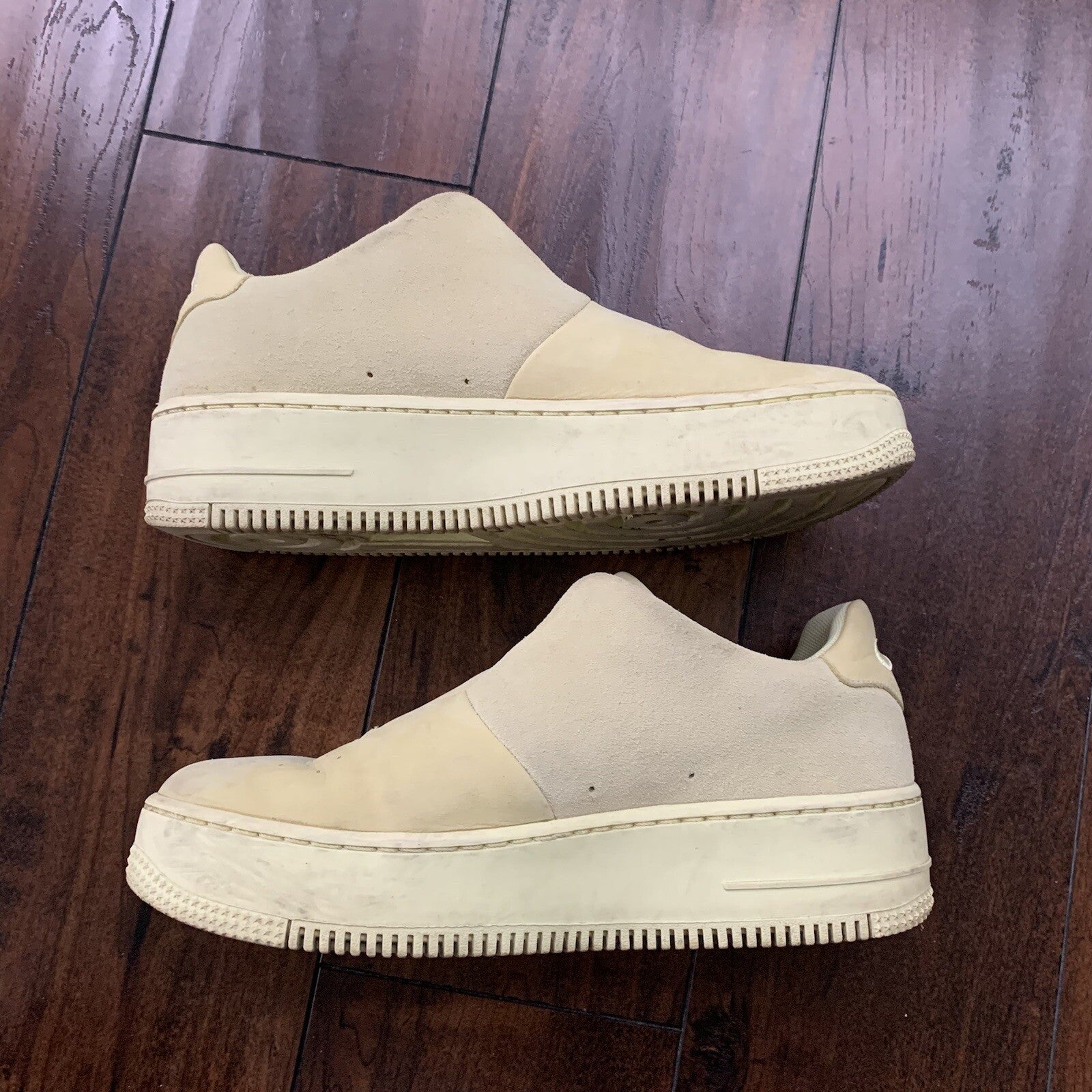 Nike Womens Air Force 1 Sage Xx Sneakers Shoes Yellow A01215-300 Low Top 9W