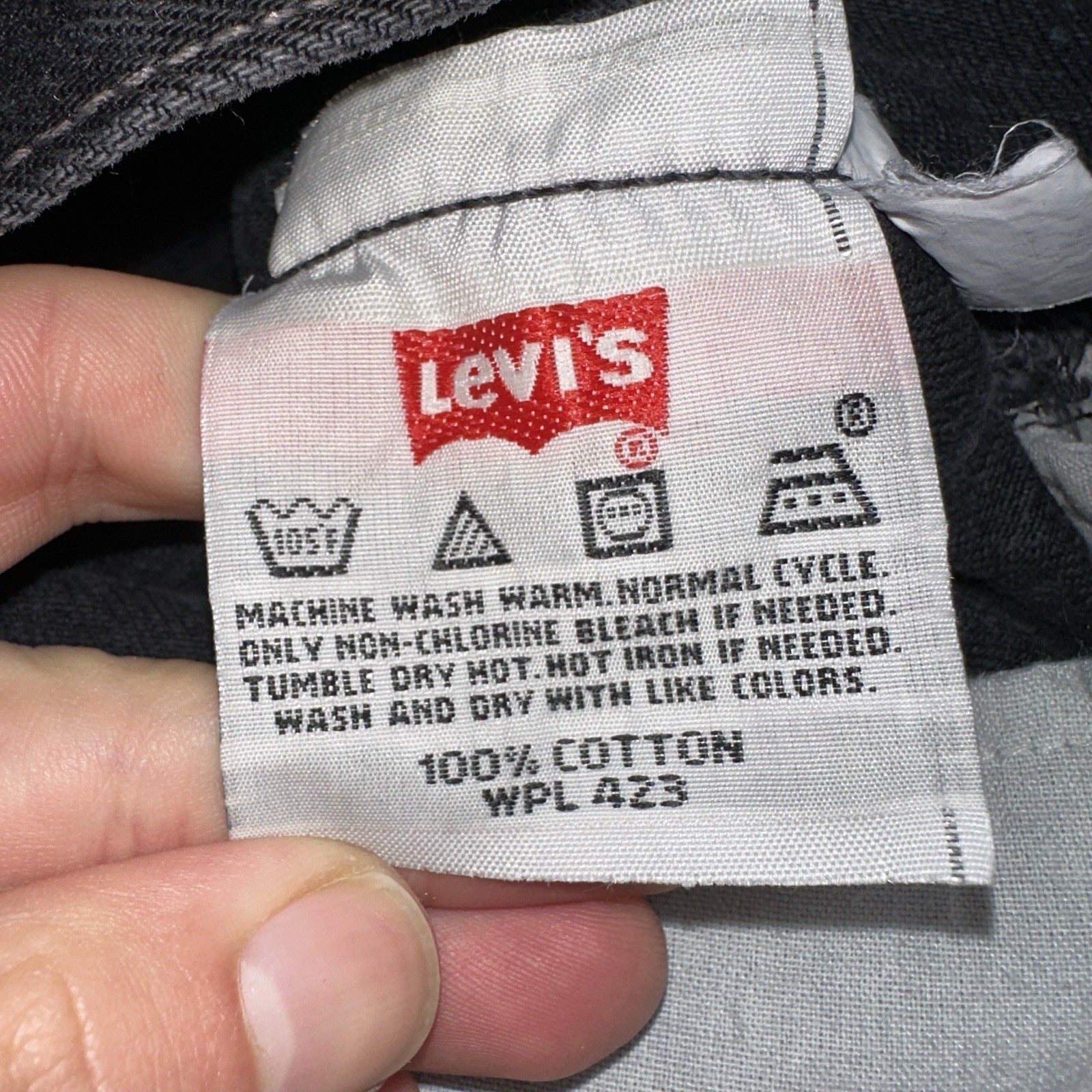 Levis 501 Vintage 90s Y2K XX Straight Leg Jeans Black Dark Wash 34x30 Act 32x25