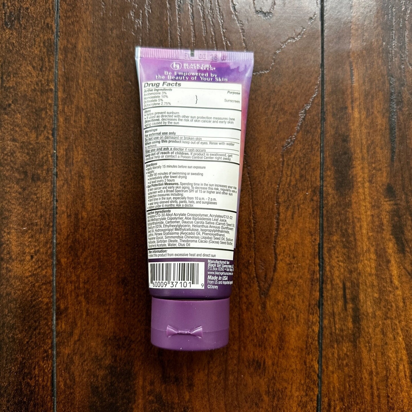 The Little Mermaid Disney Black Girl Sunscreen Face Gel SPF 30 NEW FREE SHIP