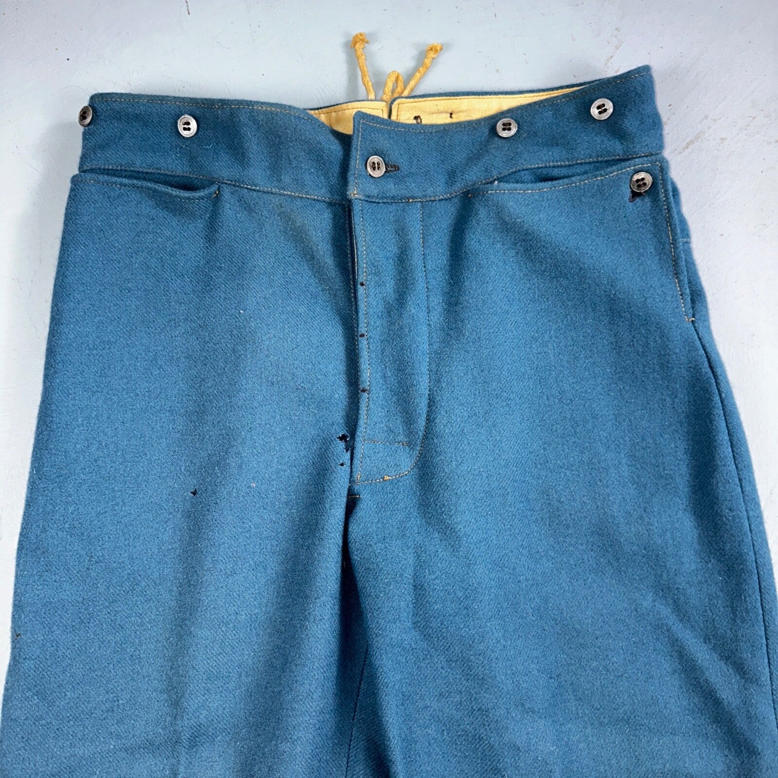 C&D Jarnagin Civil War Reenactment Uniform Sky Blue Wool Pants WWI Rare 38