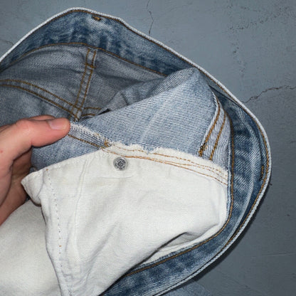 Levis 501 Vintage 80s Redline Selvedge USA XX Jeans Light Wash 524 Act 32x27
