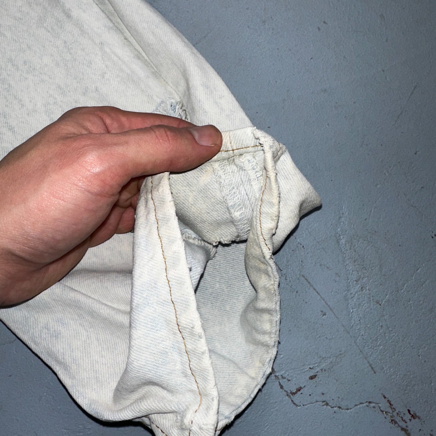 Levis 501 Vintage 90s USA XX Straight Leg Jeans 32x34 Blue Light Wash Act 29x32