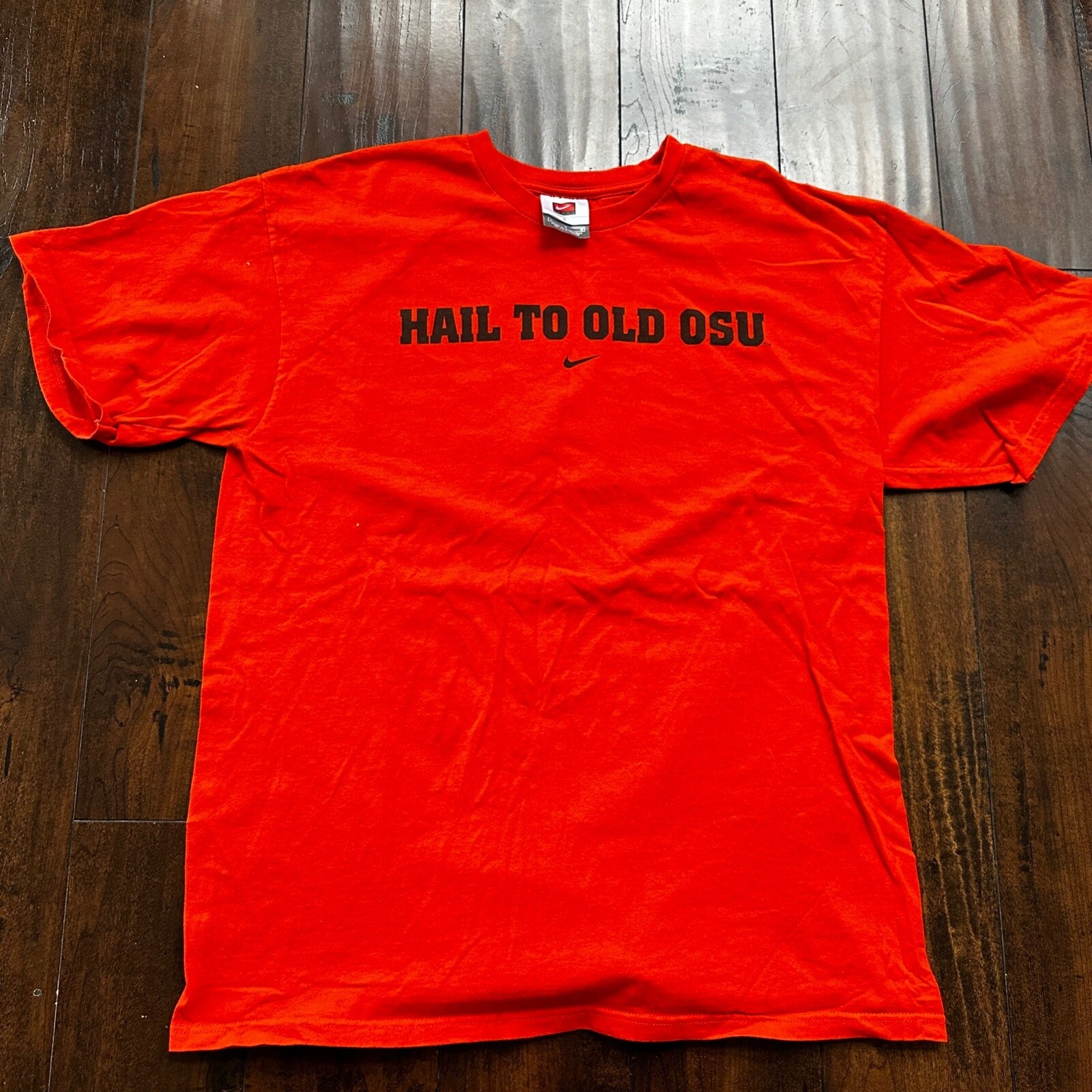 OSU Nike Center Swoosh Hail To Old Beavers Vintage T Shirt Y2K Portland Oregon