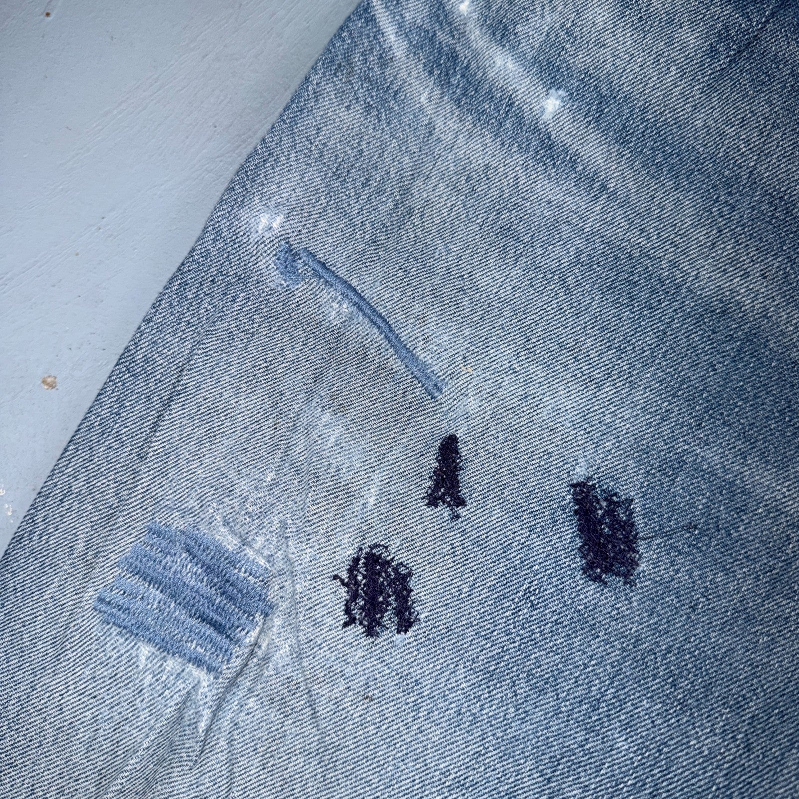 Levis 501 Vintage 80s Redline Selvedge USA XX Jeans Light Wash 34x38 Act 31x34