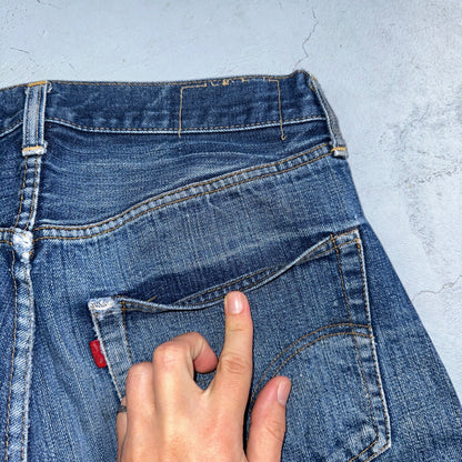 Levis 501 VTG 70s SS Redline Selvedge Jeans XX Thrashed Boot Cut Act 30x31