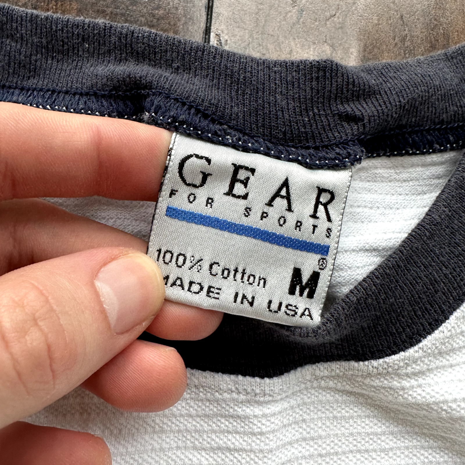 USA Air Force Vintage T Shirt 50th Anniversary Army Basic 90s Gray Striped