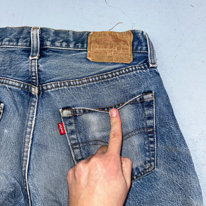 Levis 501 Vintage 80s Redline Selvedge USA XX Jeans Med Wash 32x36 Act 29x32