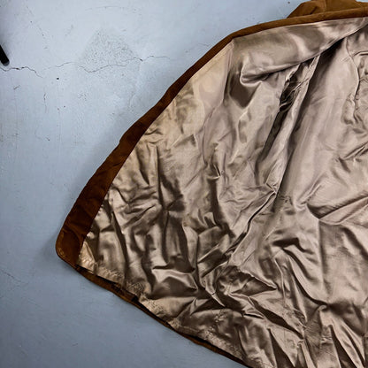 Vintage 50s Pennys Men’s 42L Brown Suede Leather Western Coat Blazer Chore 1950s