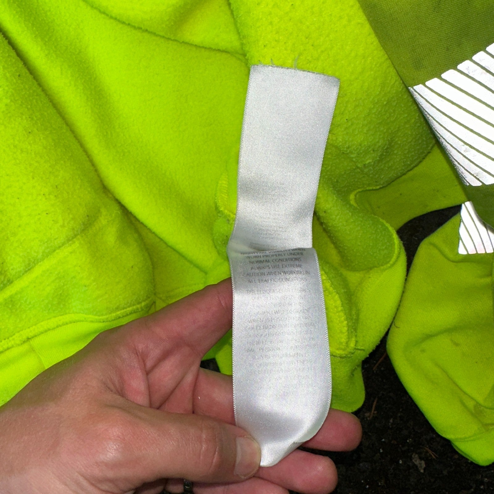 Carhartt Jacket Mens 2XL 100787 High-Visibility Waterproof Highlighter Hoodie