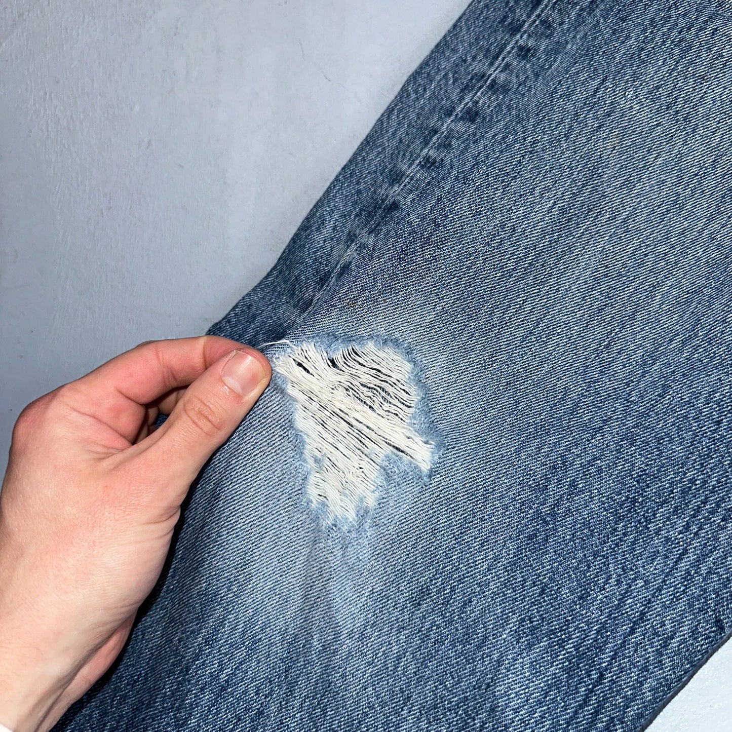 Levis 501 Vintage Y2K XX Straight Leg Jeans Blue Med Wash 34x30 Act 34x29