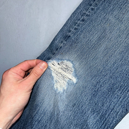 Levis 501 Vintage Y2K XX Straight Leg Jeans Blue Med Wash 34x30 Act 34x29