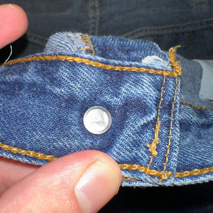 Levis 501 Vintage 90s USA XX Straight Leg Jeans Blue Dark Wash 40x32 Act 38x31