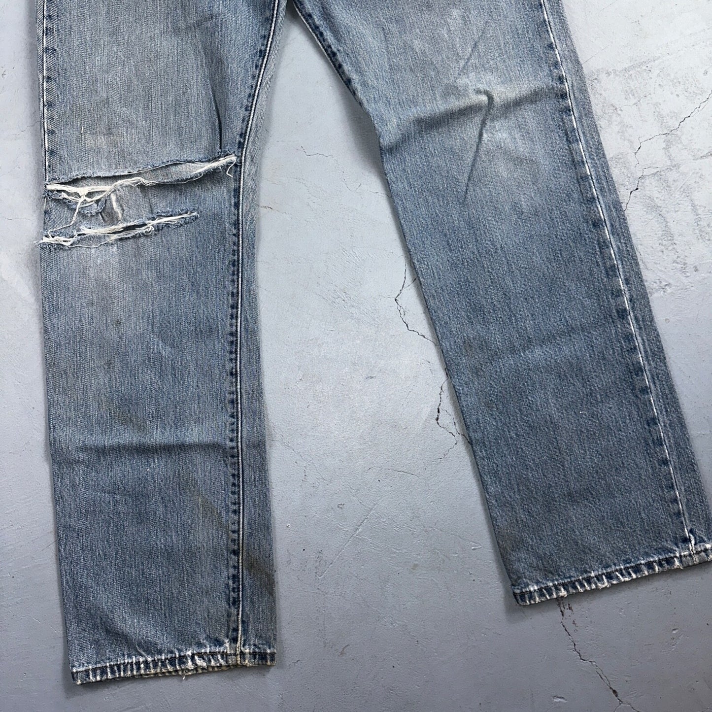 Levis 501 Vintage Y2K XX Straight Leg Jeans Blue Light Wash 36x34 Act 35x32