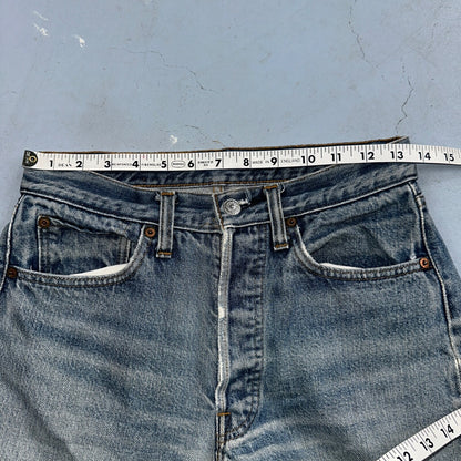 Levis 501 Vintage 80s Redline Selvedge USA XX Jeans Light Wash 30x36 Act 27x31