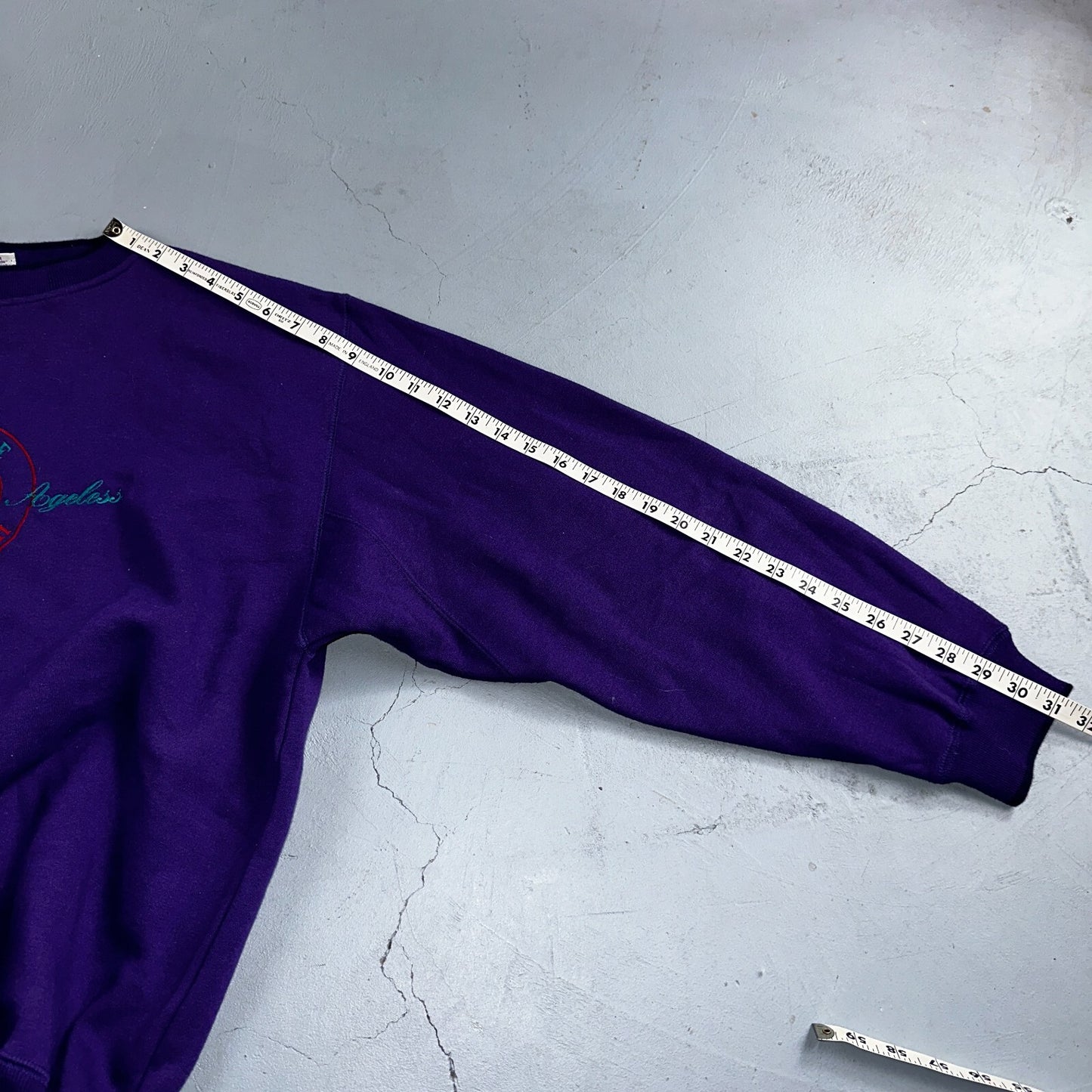 Pooh VTG Acrewood Purple Crew Neck Sweatshirt XL Embroidered 90s Cute Bear