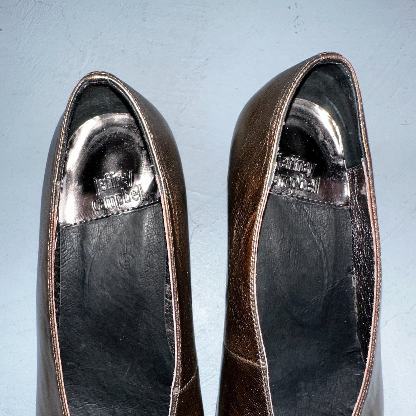 Jeffrey Campbell Women’s 10 Prima Gold Mary Jane Ballet Small Heel Cute