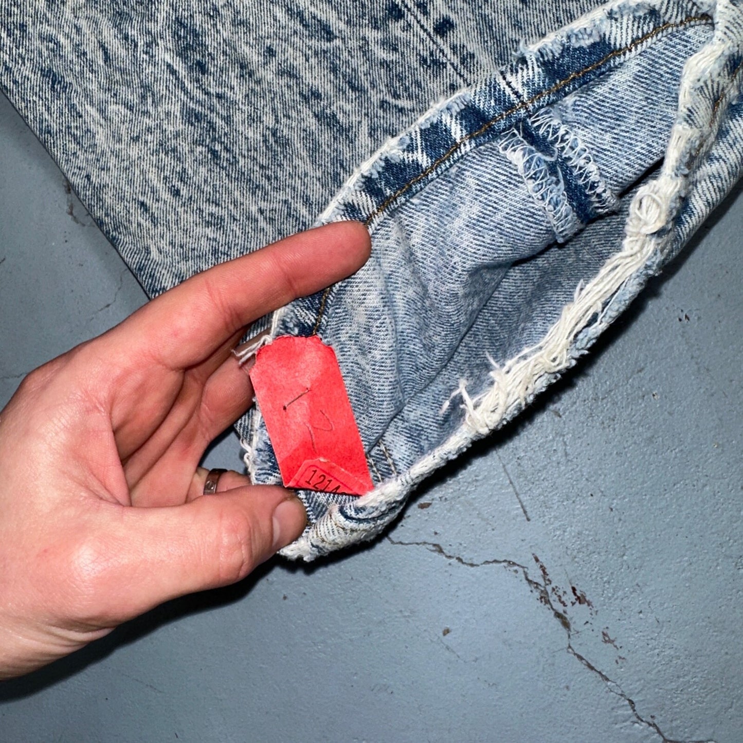 Levis 501 Vintage 80s USA XX Straight Leg Jeans Blue Acid Wash 31x32 Act 30x31