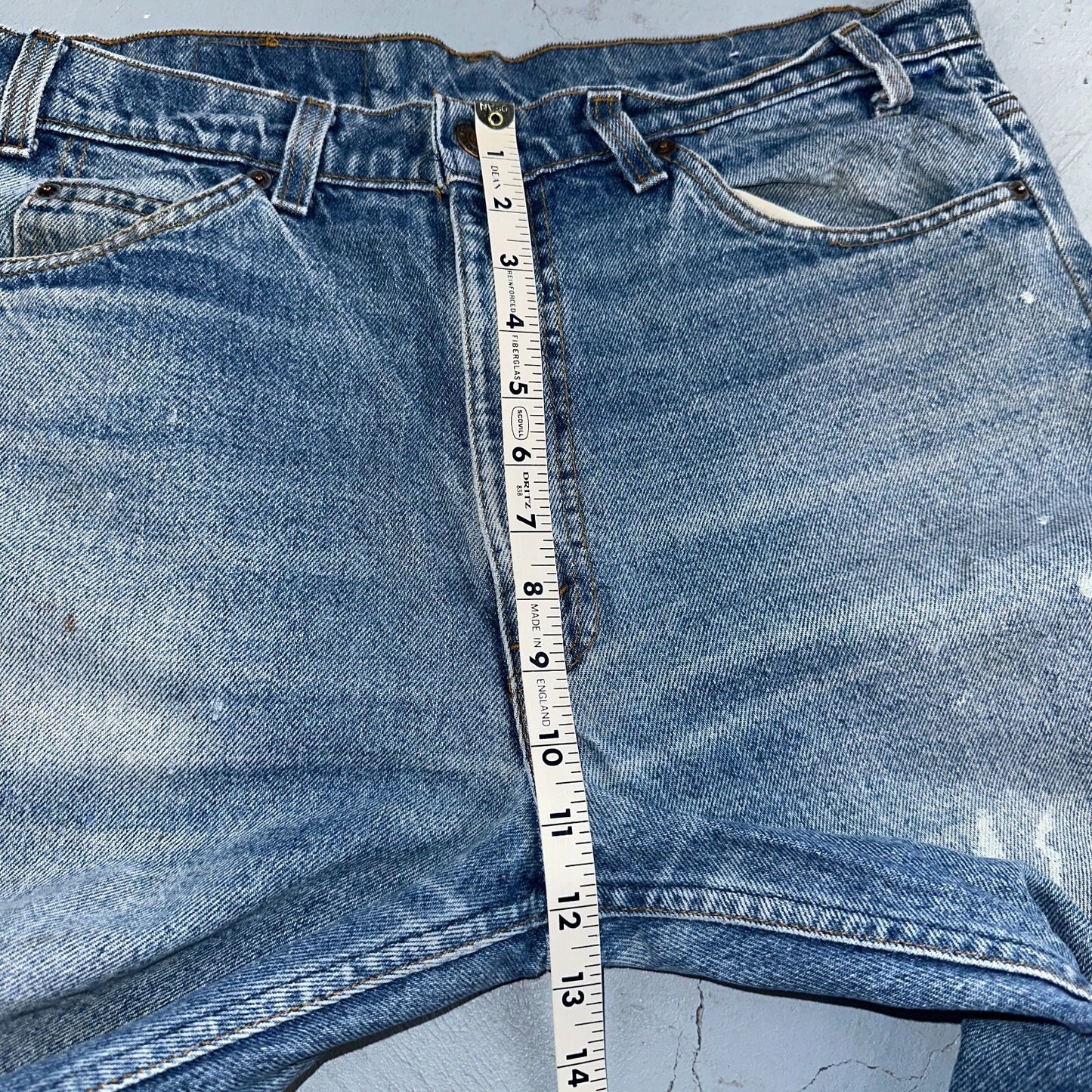 Levis 517 Vintage 80s USA Orange Tab Bootcut Flare Blue Worn Jeans Act 34x30