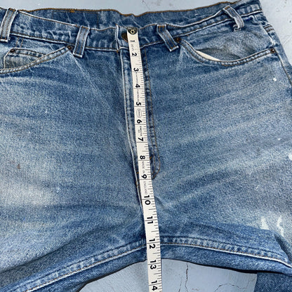 Levis 517 Vintage 80s USA Orange Tab Bootcut Flare Blue Worn Jeans Act 34x30