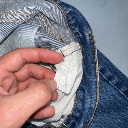 Levis 501 Vintage 80s Redline Selvedge USA XX Jeans Bleach Wash 30x34 Act 28x30