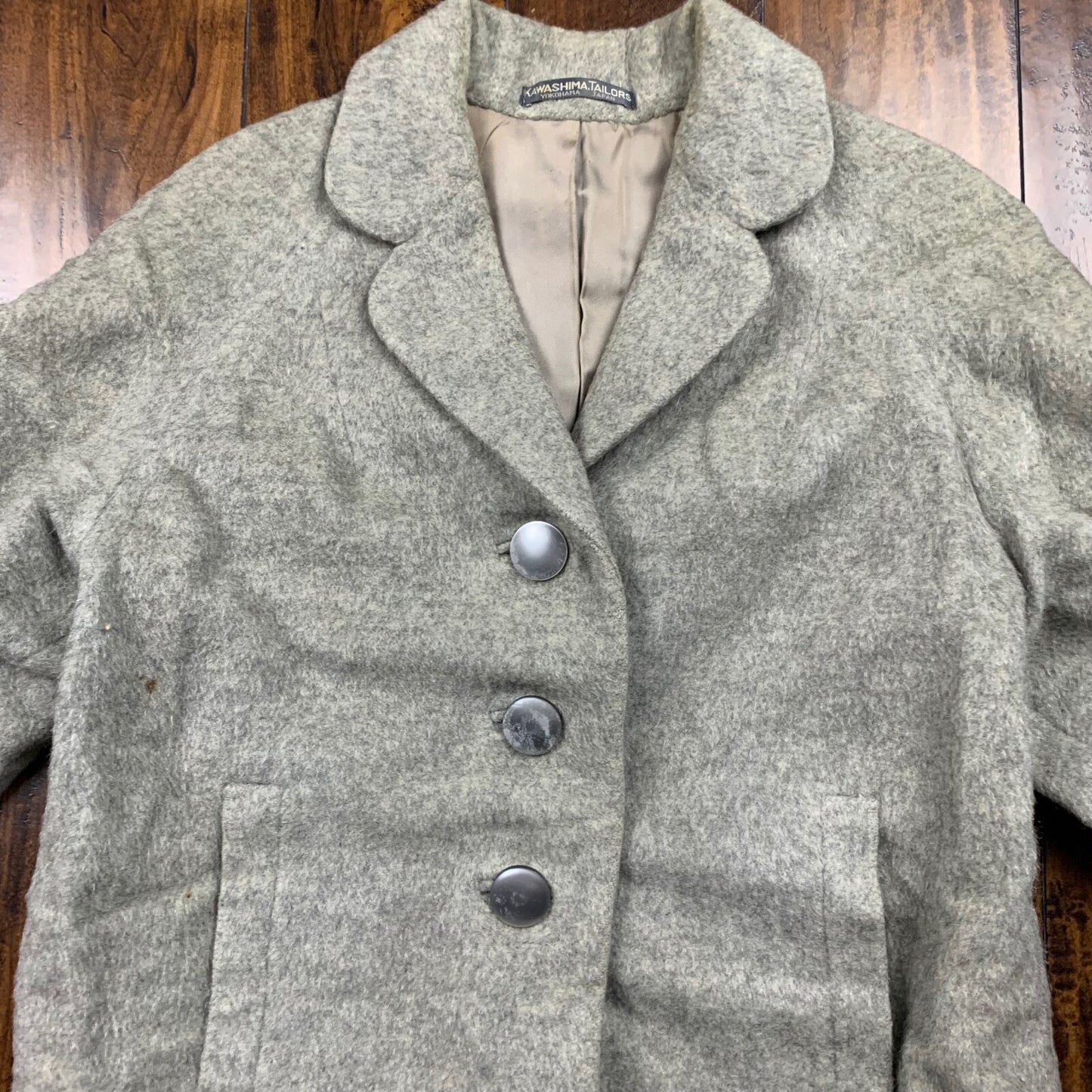 Vintage USA Rockabilly Womens Jacket Japan Wool 60s 70s Top Coat Warm Sanforized