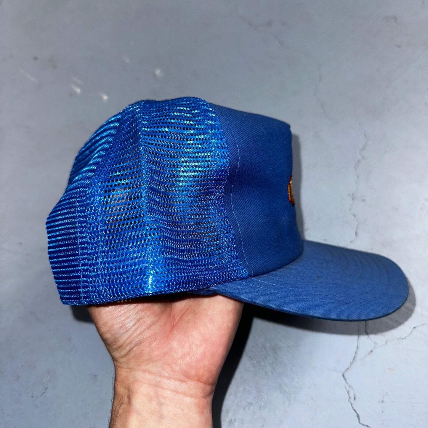 Tires Les Schwab Blue VTG Hat Cap Snapback Hot Wheels Trucker Cool Brand Logo