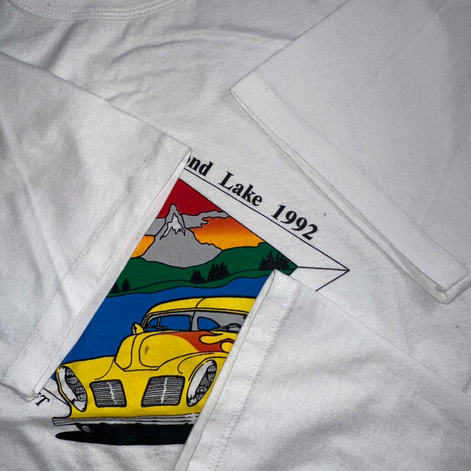 Diamond Lake Rogues Hot Rod VTG T Shirt USA Russell Athletic Cars Kampout Art Te