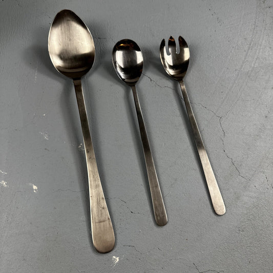 Towle Lauffer  MAGNUM  JAPAN 18/8 Satin Stainless Flatware Lot of 3