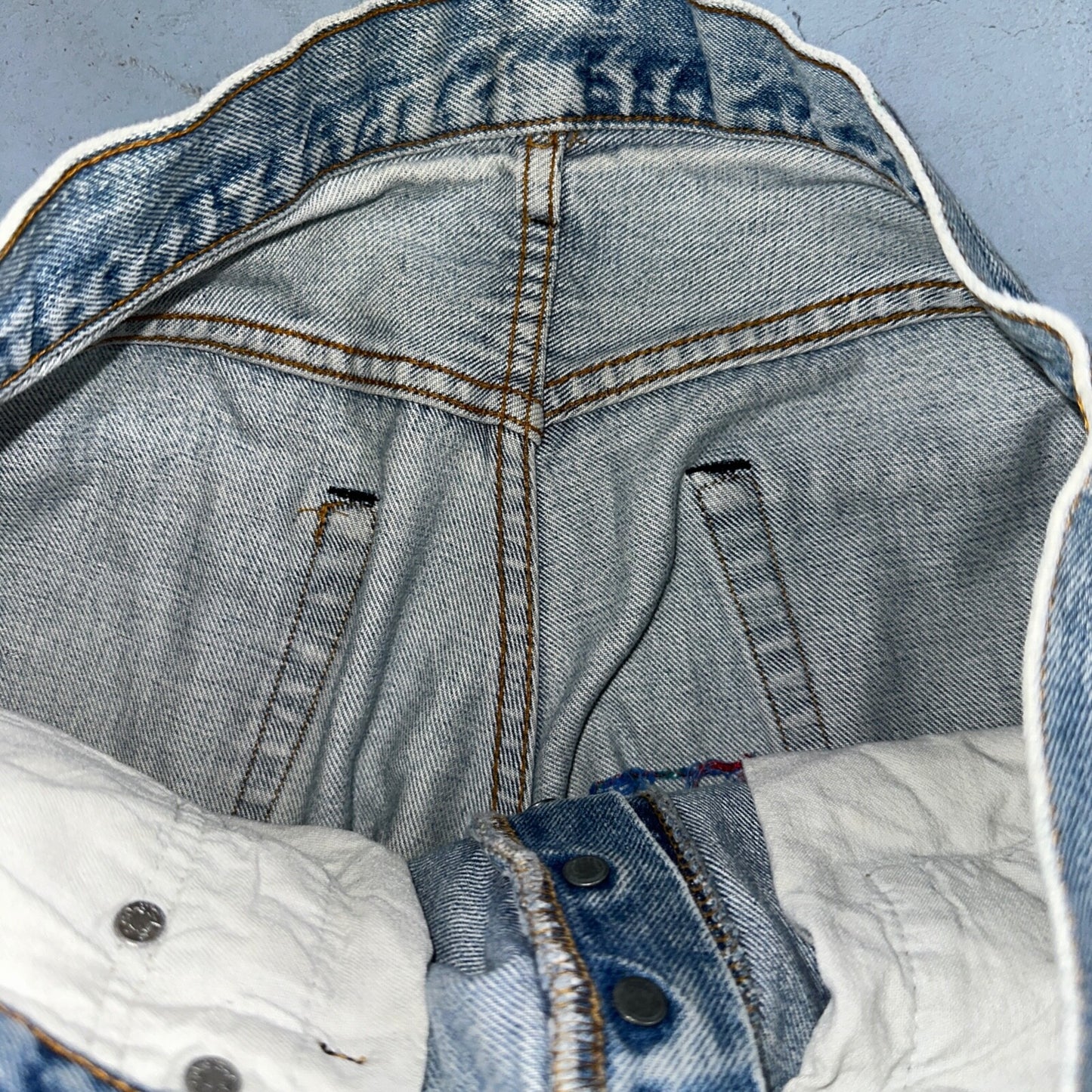 Levis 501 Vintage 80s Redline Selvedge USA XX Jeans Light Wash Skinny Act 29x32