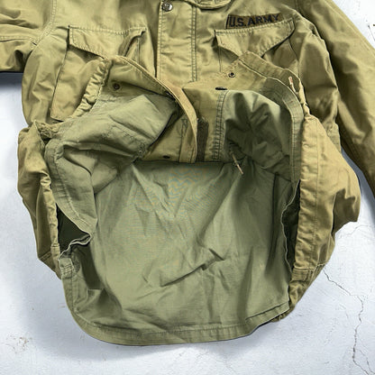 VTG US ARMY M-65 Field Jacket Coat Cold Weather Mans OG-107 Vietnam 70s Medium