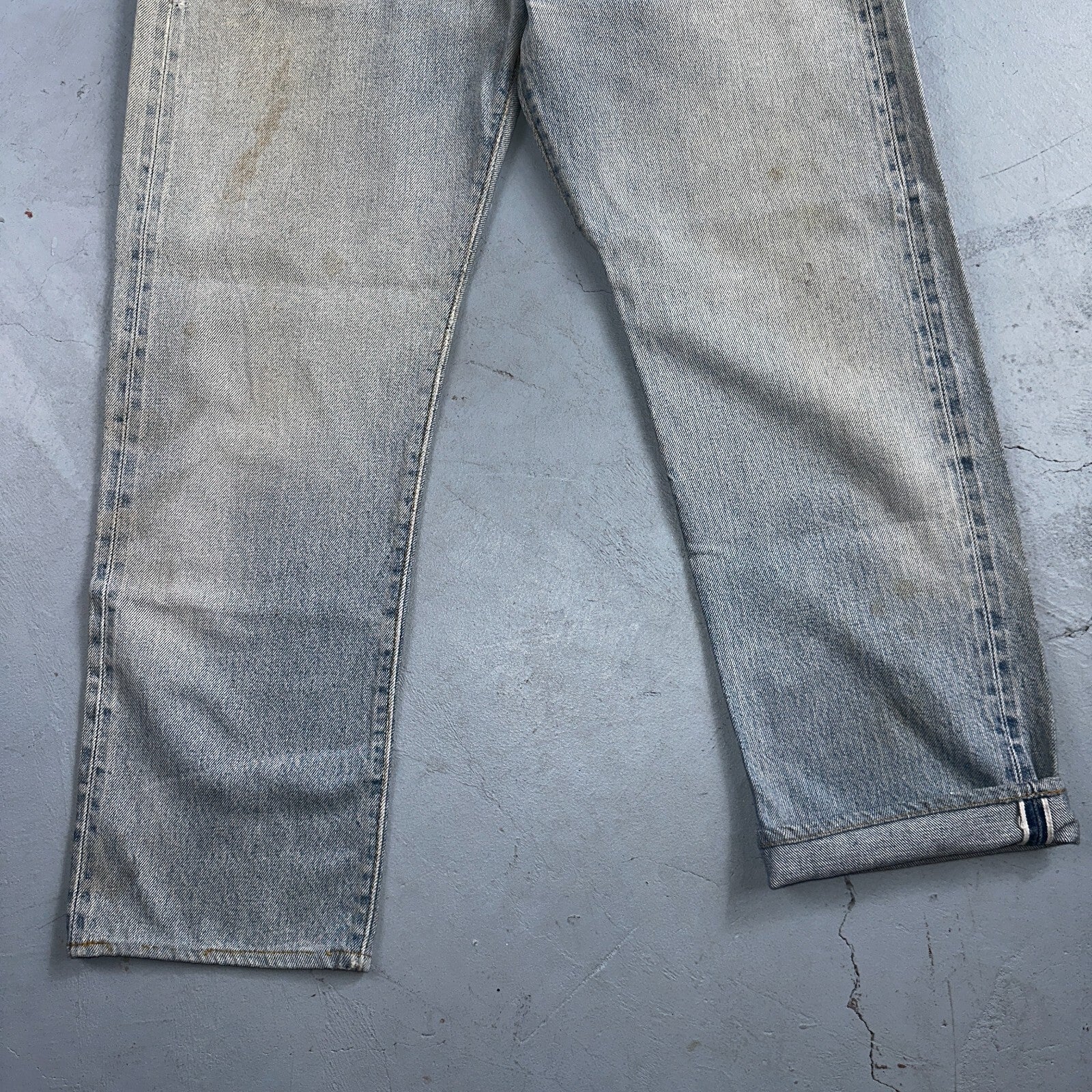 Levis 501 Vintage 80s Redline Selvedge USA XX Jeans Light Wash 1980s Act 30x26