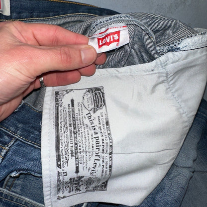 Levis 501 Vintage Y2K XX Straight Leg Jeans Blue Med Wash 34x34 Act 33x27