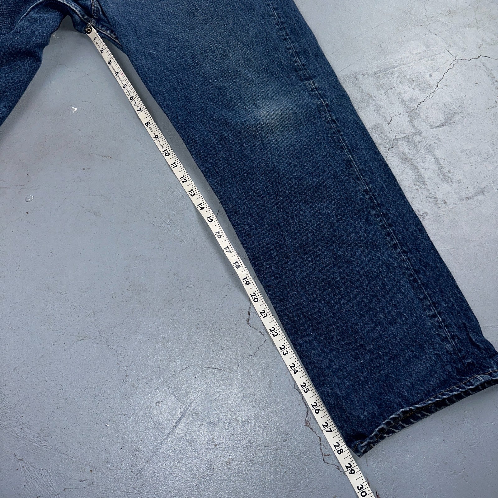 Levis 501 Vintage 80s USA XX Straight Leg Jeans Blue Med Wash 42x33 Act 37x28