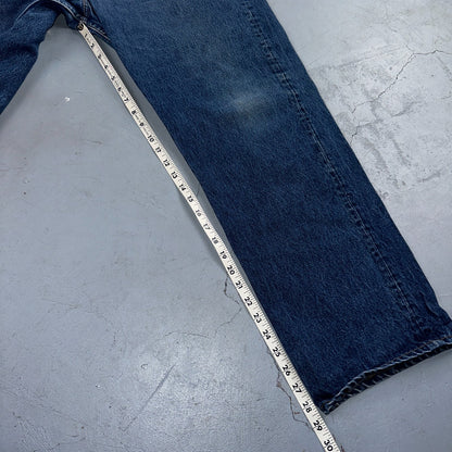 Levis 501 Vintage 80s USA XX Straight Leg Jeans Blue Med Wash 42x33 Act 37x28