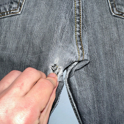 Levis 501 Vintage Y2K XX Straight Leg Jeans Black Light Wash 34x34 Act 33x33