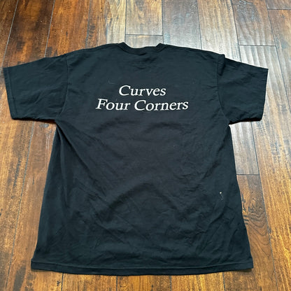 Taking It Off Funny VTG T Shirt Y2K Curves XL Black Rap Music Grunge Band Pop