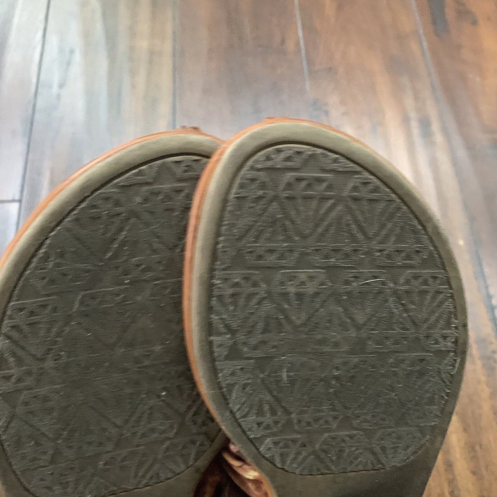 Rock & Candy By Zigi Size 8 Women’s Brown Gold Detailed Cheetah Sandals Wrap