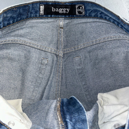 Levis SilverTab Vintage 90s Baggy Denim Jeans Blue Silver Tab Skater Act 35x32