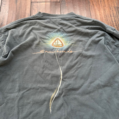 ACG Nike Snowboards Vintage T Shirt 90s Blue White Tag Rare Sports Jordan Used